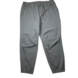 LL Bean Joggers Men's Large Grey Drawstring 28" Inseam